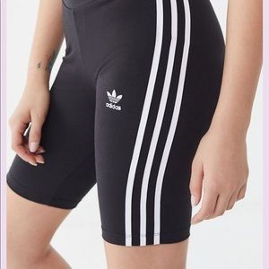 Adidas 3 stripe black bicycle shorts